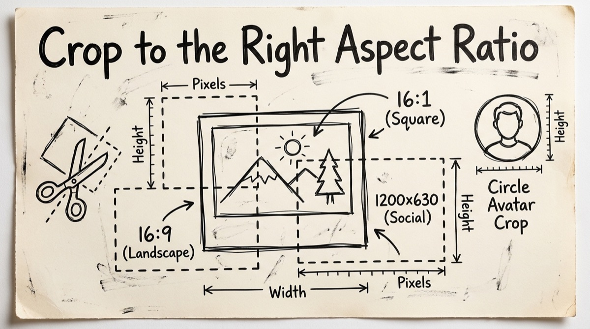 Cropping an image to a fixed aspect ratio in a browser-based tool